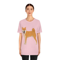 Shiba Inu Unisex Jersey Short Sleeve Tee, S - 3XL, 16 Colors, 100% Cotton, Light Fabric, FREE Shipping, Made in USA!!