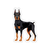 Doberman Pinscher Die-Cut Stickers, Water Resistant Vinyl, 5 Sizes, Matte Finish, Indoor/Outdoor, FREE Shipping, Made in USA!!