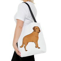 Chesapeake Bay Retriever Tote Bag, 3 Sizes, Polyester, Boxed Corners, Cotton Handles, Double Sided Print, FREE Shipping, Made in USA!!