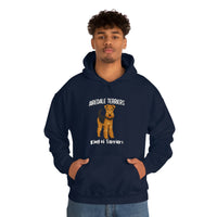 Airedale Terrier Unisex Heavy Blend Hooded Sweatshirt, S - 5XL, 12 Colors, Cotton/Polyester, FREE Shipping, Made in USA!!