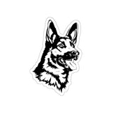 German Shepherd Die-Cut Stickers,  Water Resistant Vinyl, 5 Sizes, Matte Finish, Indoor/Outdoor, FREE Shipping, Made in USA!!