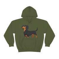 Dachshund Unisex Heavy Blend™ Hooded Sweatshirt, S - 5XL, 13 Colors, Cotton/Polyester, FREE Shipping, Made in USA!!