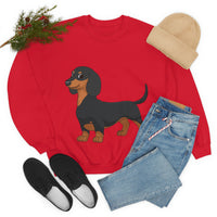 Dachshund Unisex Heavy Blend™ Crewneck Sweatshirt, S - 2XL, 14 Colors, Cotton/Polyester, Medium Fabric, FREE Shipping, Made in USA!!