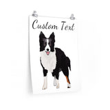 Border Collie Premium Matte vertical posters, 7 Sizes, Customizable, Personalized, FREE Shipping, Made in the USA!!