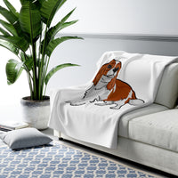 Cavalier King Charles Spaniel Sherpa Fleece Blanket, 2 Sizes, Polyester, FREE Shipping, Made in USA!!
