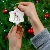 Brittany Dog Ceramic Ornaments