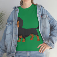 Dachshund Unisex Heavy Cotton Tee, S - 5XL, 12 Colors, Light Fabric, FREE Shipping, Made in USA!!