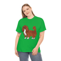 Ruby Cavalier King Charles Spaniel Unisex Heavy Cotton Tee, 12 Colors, S - 5XL, 100% Cotton, FREE Shipping, Made in USA!!