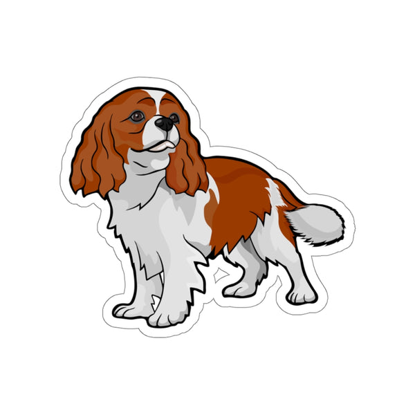 Cavalier King Charles Spaniel Die-Cut Stickers, 5 Image Sizes, Water Resistant Vinyl, Indoor/Outdoor, Matte Finish, FREE Shipping, Made in USA!!