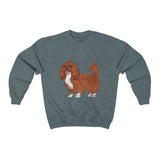 Ruby Cavalier King Charles Spaniel Unisex Heavy Blend™ Crewneck Sweatshirt, S - 3XL, 11 Colors, Cotton/Polyester, Made in the USA!!