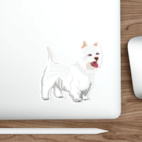 West Highland White Terrier Die-Cut Stickers, 5 Sizes, Water Resistant Vinyl, Indoor/Outdoor, Matte Finish, FREE Shipping, Made in USA!!