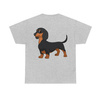Dachshund Unisex Heavy Cotton Tee, S - 5XL, 12 Colors, Light Fabric, FREE Shipping, Made in USA!!