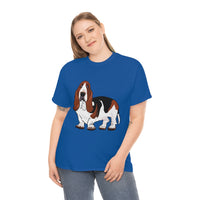 Basset Hound Unisex Heavy Cotton Tee, S - 5XL, 12 Colors, 100% Cotton, FREE  Shipping, Made in USA!!