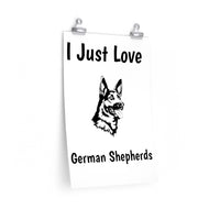 German Shepherd Premium Matte vertical posters, 7 Sizes, Matte Finish, Museum Grade Paper, FREE Shipping, Made in USA!!
