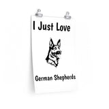 German Shepherd Premium Matte vertical posters, 7 Sizes, Matte Finish, Museum Grade Paper, FREE Shipping, Made in USA!!