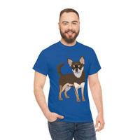 Chihuahua Unisex Heavy Cotton Tee, S - 5XL, 12 Colors, 100% Cotton, Made in the Usa, Free Shipping!!