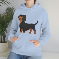 Dachshund Unisex Heavy Blend™ Hooded Sweatshirt, S - 5XL, 13 Colors, Cotton/Polyester, FREE Shipping, Made in USA!!