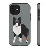 Border Collie Tough Cell Phone Cases, iPhone, Samsung, 2 Layer Case, Impact Resistant, Photographic Print Quality, FREE Shipping, Made in the USA!!