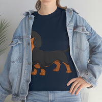 Dachshund Unisex Heavy Cotton Tee, S - 5XL, 12 Colors, Light Fabric, FREE Shipping, Made in USA!!