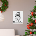 Siberian Husky Premium Matte vertical posters