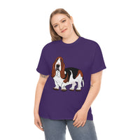 Basset Hound Unisex Heavy Cotton Tee, S - 5XL, 12 Colors, 100% Cotton, FREE  Shipping, Made in USA!!