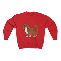 Ruby Cavalier King Charles Spaniel Unisex Heavy Blend™ Crewneck Sweatshirt, S - 3XL, 11 Colors, Cotton/Polyester, Made in the USA!!