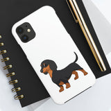 Dachshund Case Mate Tough Phone Cases, Impact Resistant, Wireless Charging, FREE Shipping, Made in USA!!