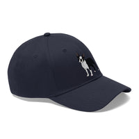 Boston Terrier Unisex Twill Hat, Cotton Twill, Adjustable Velcro Closure, FREE Shipping, Made in USA!!
