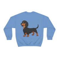 Dachshund Unisex Heavy Blend™ Crewneck Sweatshirt, S - 2XL, 14 Colors, Cotton/Polyester, Medium Fabric, FREE Shipping, Made in USA!!