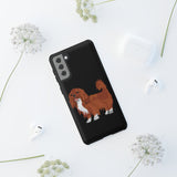 Ruby Cavalier King Charles Spaniel Tough Cases, Matte/Glossy, Outer Shell, 2 Layer Case For Protection, Over 30 Cases!!