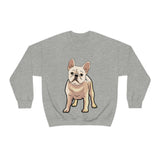 French Bulldog Unisex Heavy Blend Crewneck Sweatshirt, S - 3XL, 6 Colors, Loose Fit, Cotton/Polyester, FREE Shipping, Made in USA!!