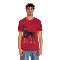 Doberman Pinscher Unisex Jersey Short Sleeve Tee