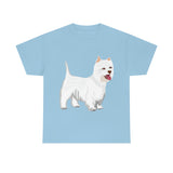 West Highland White Terrier Unisex Heavy Cotton Tee, S - 5XL, Cotton, FREE Shipping, Made in USA!!