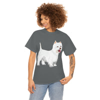 West Highland White Terrier Unisex Heavy Cotton Tee, S - 5XL, Cotton, FREE Shipping, Made in USA!!