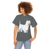 West Highland White Terrier Unisex Heavy Cotton Tee, S - 5XL, Cotton, FREE Shipping, Made in USA!!