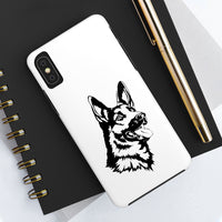 German Shepherd Case Mate Tough Phone Cases, Over 30 Sizes, Impact Resistant, Rubber Liner, FREE Shipping, Made in USA!!