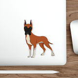 Great Dane Die-Cut Stickers, Water Resistant Vinyl, 5 Sizes, Matte Finish, Indoor/Outdoor, FREE Shipping, Made in USA!!