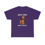 Airedale Terrier Unisex Heavy Cotton Tee, S - 5XL, 14 Colors, Light Fabric, FREE Shipping, Made in USA!!