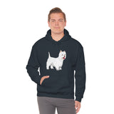 West Highland White Terrier Unisex Heavy Blend™ Hooded Sweatshirt, S - 5XL, Cotton/Polyester, FREE Shipping, Made in USA!!