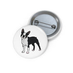 Boston Terrier Custom Pin Buttons