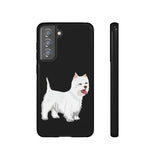 West Highland White Terrier Tough Cell Phone Cases, Impact Resistant, Matte or Glossy, FREE Shipping, Made in USA!!