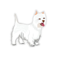 West Highland White Terrier Kiss-Cut Stickers, 4 Sizes, Vinyl with 3M Glue, FREE Shipping, Made in USA!!