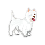West Highland White Terrier Kiss-Cut Stickers, 4 Sizes, Vinyl with 3M Glue, FREE Shipping, Made in USA!!