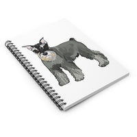 Miniature Schnauzer Spiral Notebook - Ruled Line