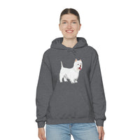 West Highland White Terrier Unisex Heavy Blend™ Hooded Sweatshirt, S - 5XL, Cotton/Polyester, FREE Shipping, Made in USA!!
