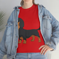 Dachshund Unisex Heavy Cotton Tee, S - 5XL, 12 Colors, Light Fabric, FREE Shipping, Made in USA!!