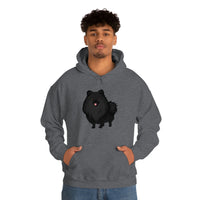 Black Pomeranian Unisex Heavy Blend™ Hooded Sweatshirt, S - 3XL, 6 Colors, Cotton/Polyester, FREE Shipping, Made in USA!!
