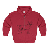 Labrador Retriever Hoodies, Unisex Heavy Blend™ Full Zip Hooded Sweatshirt