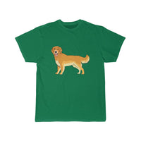 Golden Retriever Men's Short Sleeve Tee, S - 5XL, Preshrunk Cotton, Light Fabric, Relaxed Fit, FREE Shipping, Made in USA!!