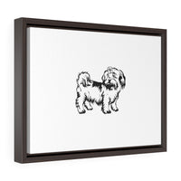 Shih Tzu Horizontal Framed Premium Gallery Wrap Canvas